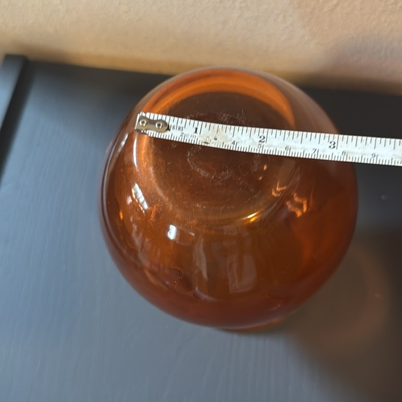 $4 bundled - Amber Glass Vase - Picture 4 of 4